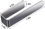 8-Inch Brushed Stainless Steel Adhesive Hand Towel Holder, U-Shaped Wall-Mounted Bar - Image 3